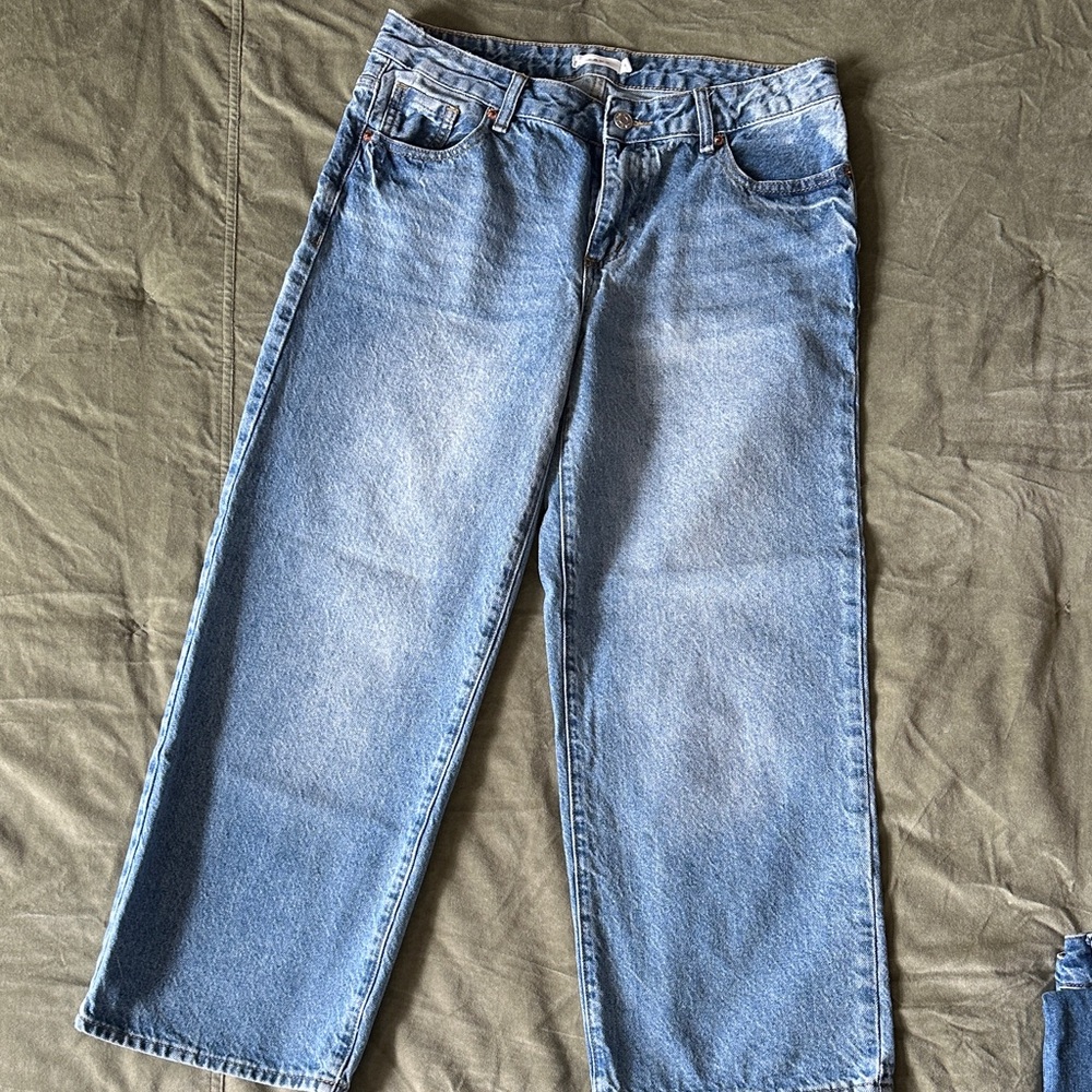 SONG ember street wide leg low rise jeans